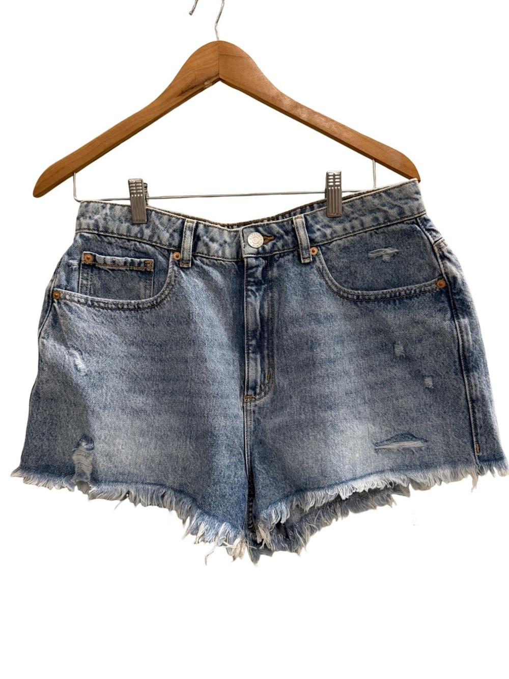 GARAGE Denim Festival Distressed Cut Off Jean Shorts Size 11